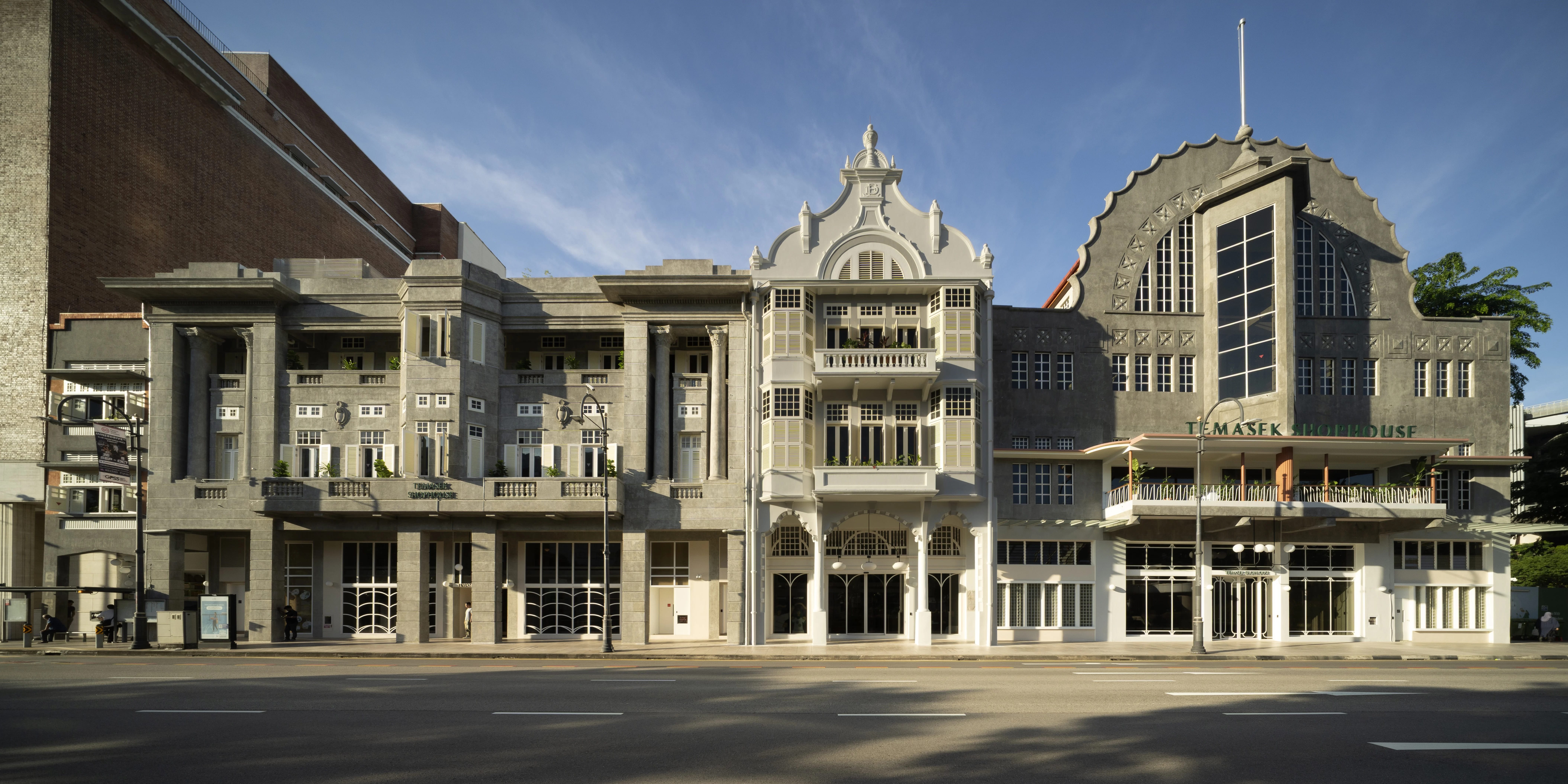 Facade of Temasek Shophouse